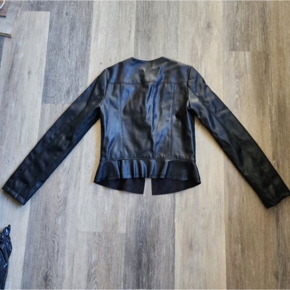 ZARA FAUX LEATHER JACKET - Picture 8 of 15